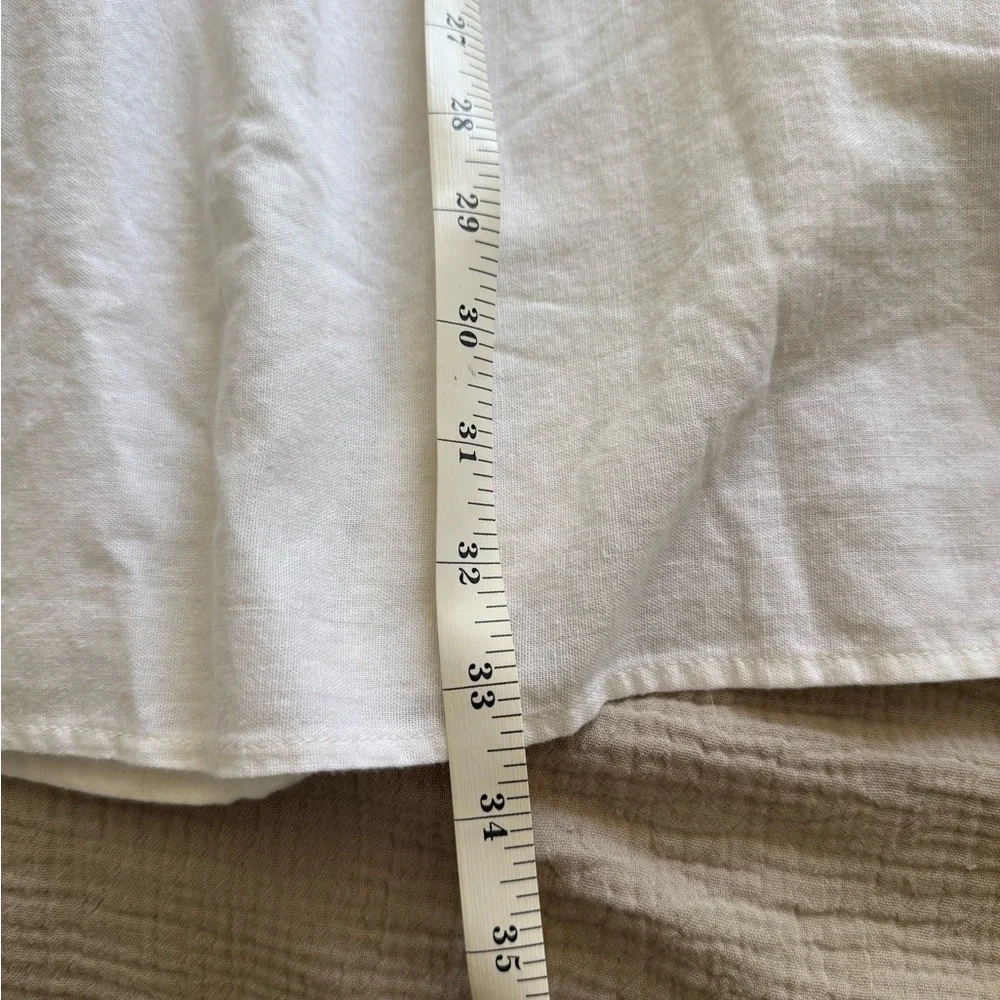 Universal Thread White Linen Midi Dress with Back Cutout - Picture 7 of 9